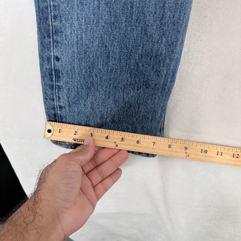 Levis 501 Jeans Mens 34x30 (34x28) Blue Original Straight Leg - Picture 7 of 10